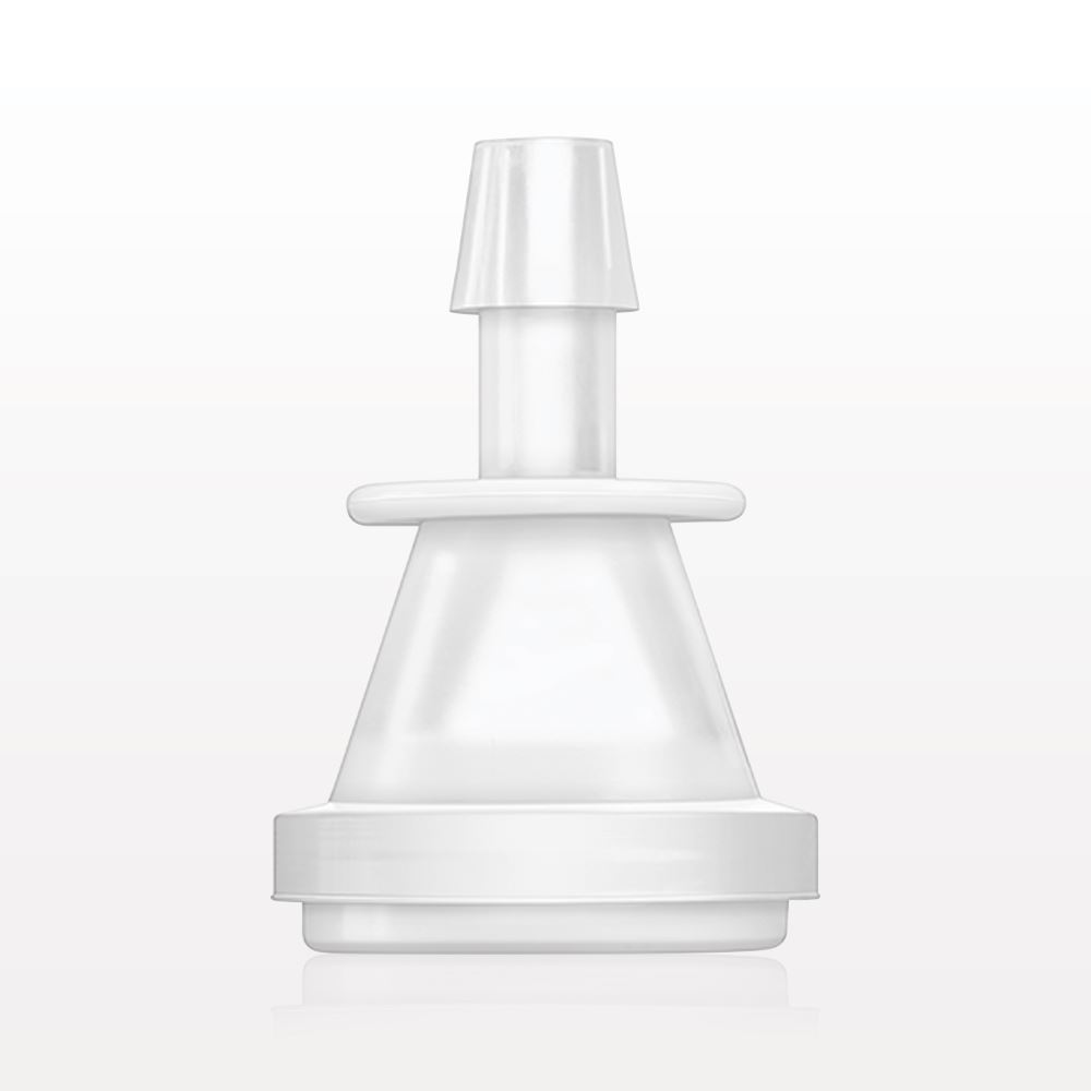 Sanitary Flange, Barbed, Natural, Pre-Attached Gasket