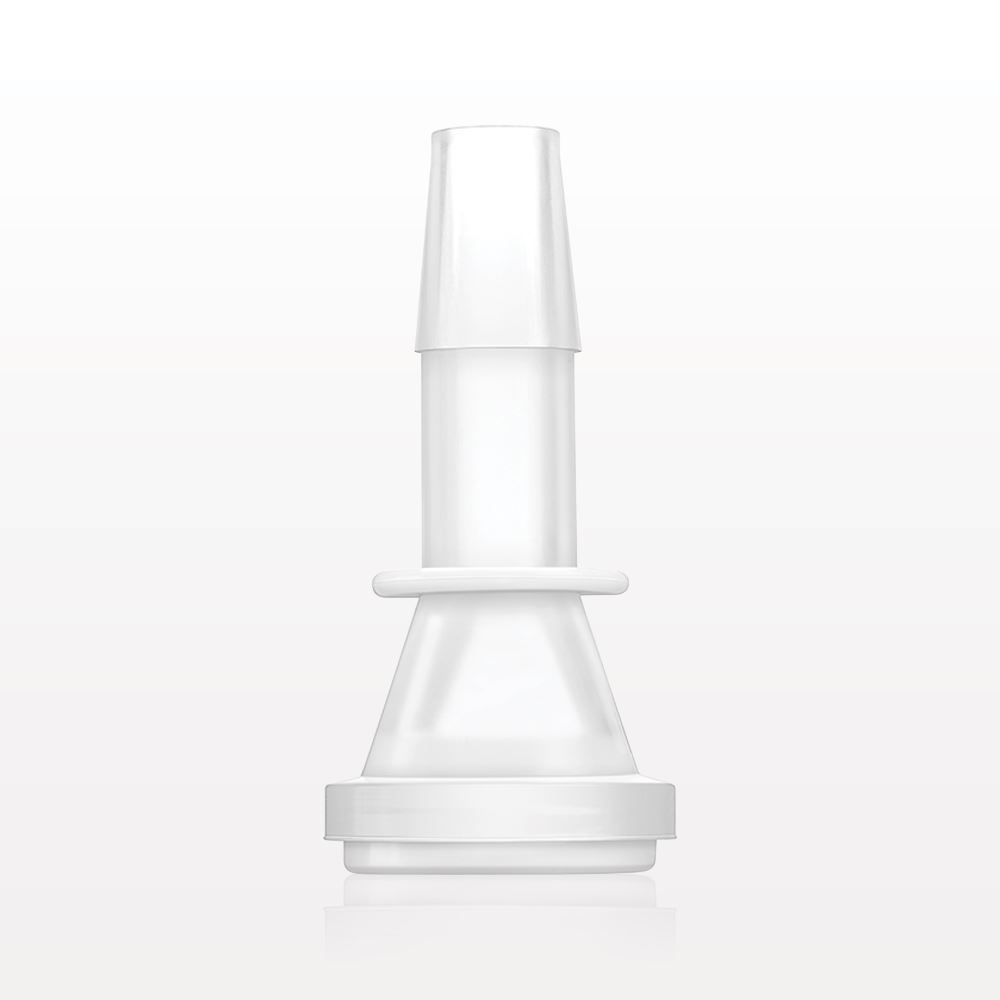 Sanitary Flange, Barbed, Natural, Pre-Attached Gasket