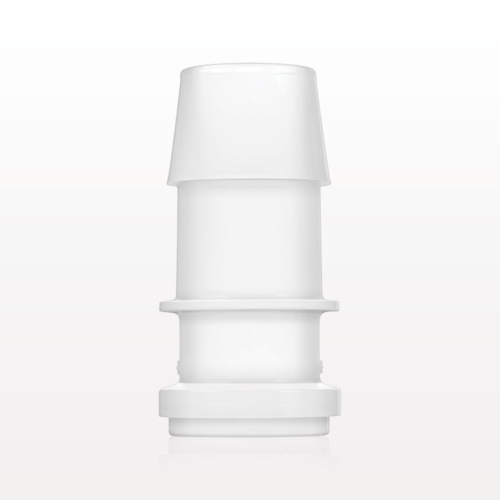 Sanitary Flange, Barbed, Natural, Pre-Attached Gasket