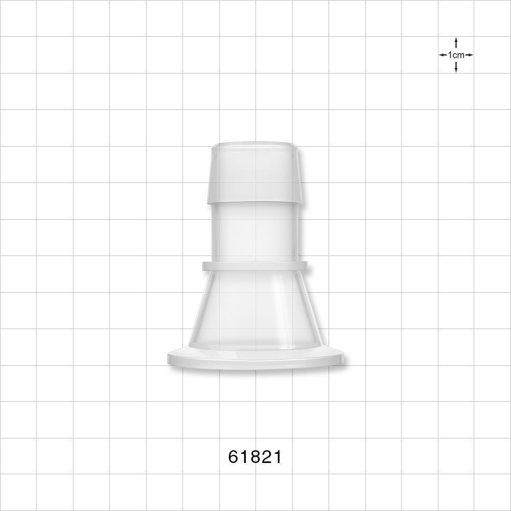 Sanitary Flange, Barbed, Natural