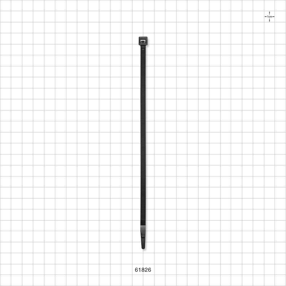 General Purpose Non-Reopening Cable Tie, Black 100/Bag