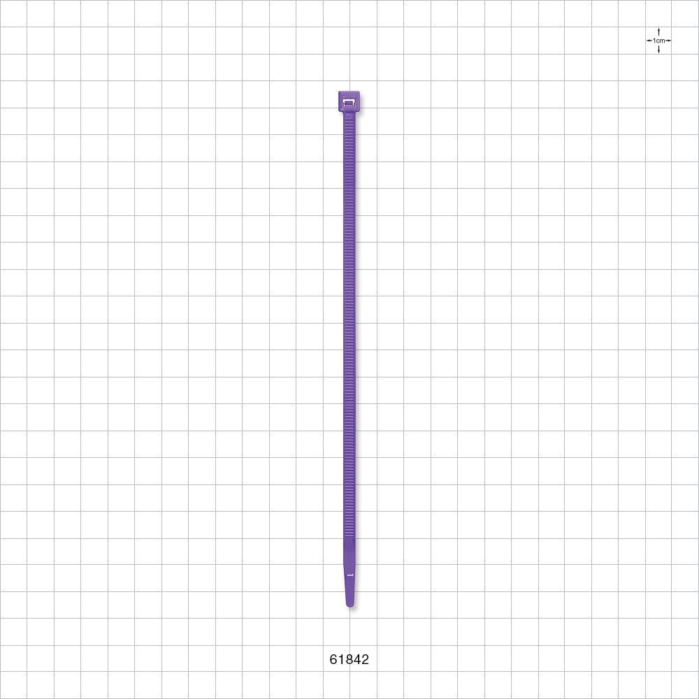 General Purpose Non-Reopening Cable Tie, Purple 100/Bag