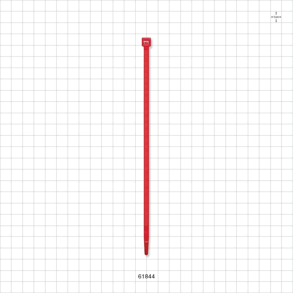 General Purpose Non-Reopening Cable Tie, Red 100/Bag