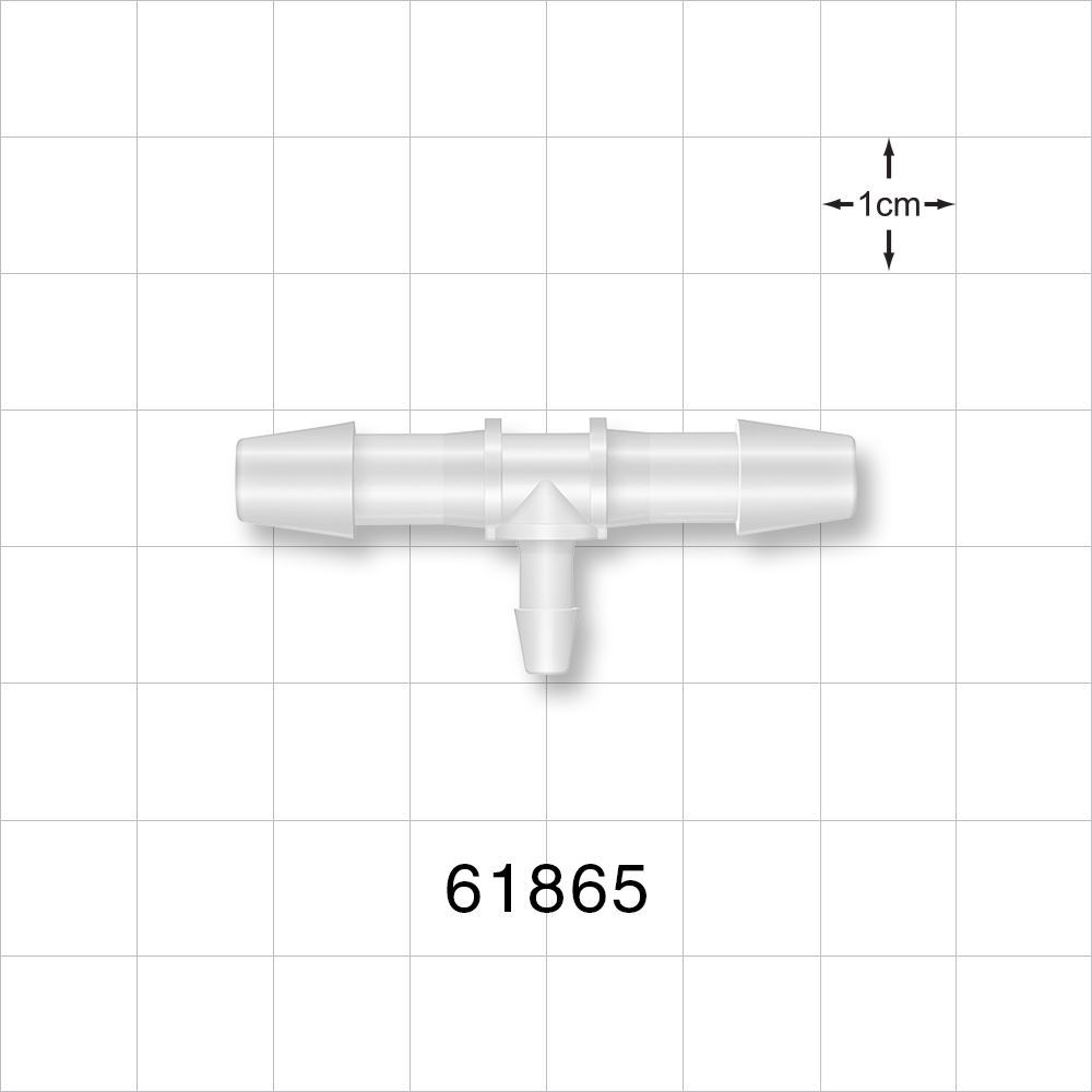 T Connector, Reducer, Barbed, Natural