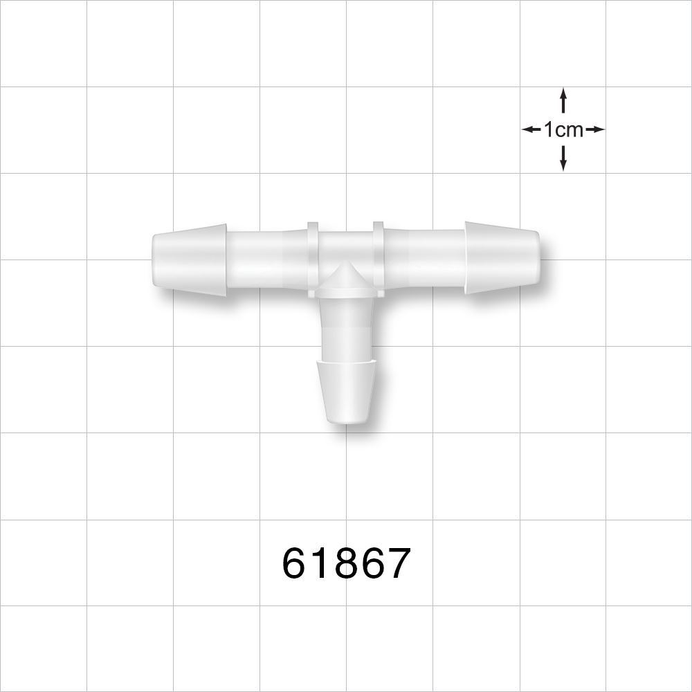 T Connector, Reducer, Barbed, Natural