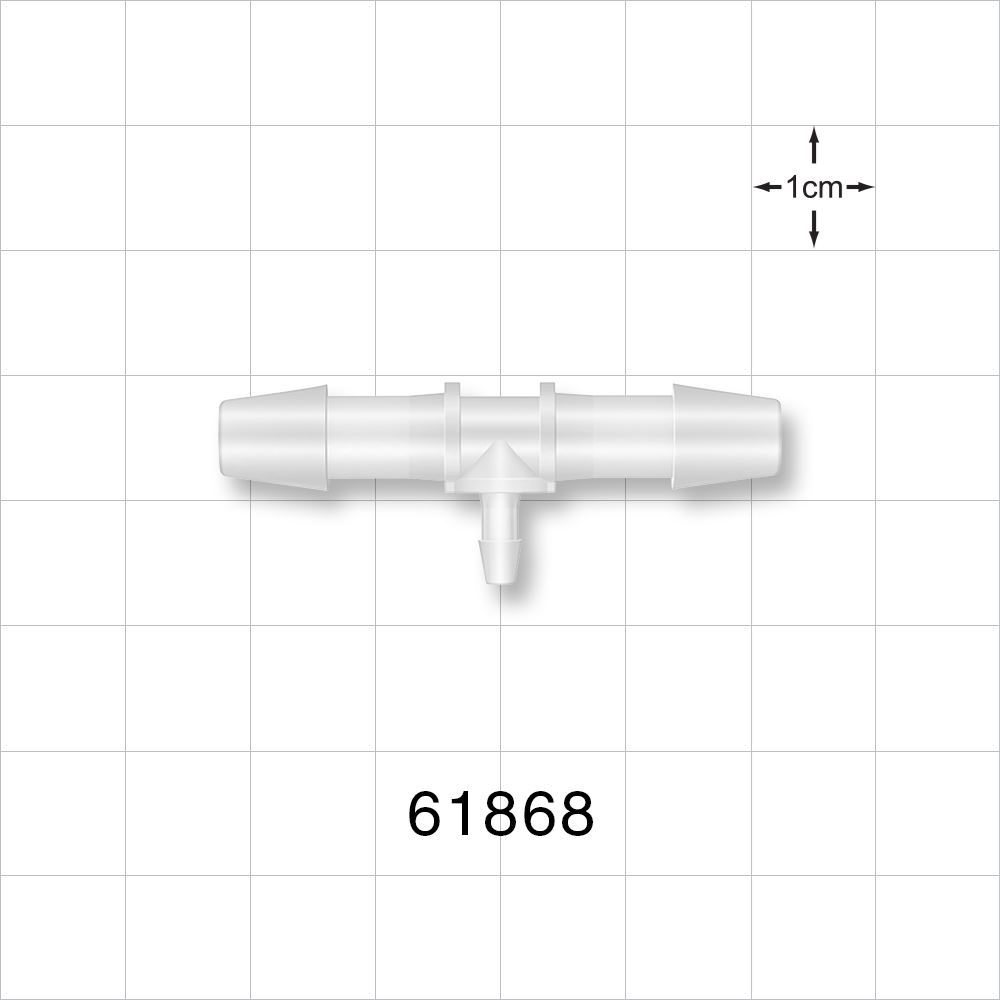 T Connector, Reducer, Barbed, Natural