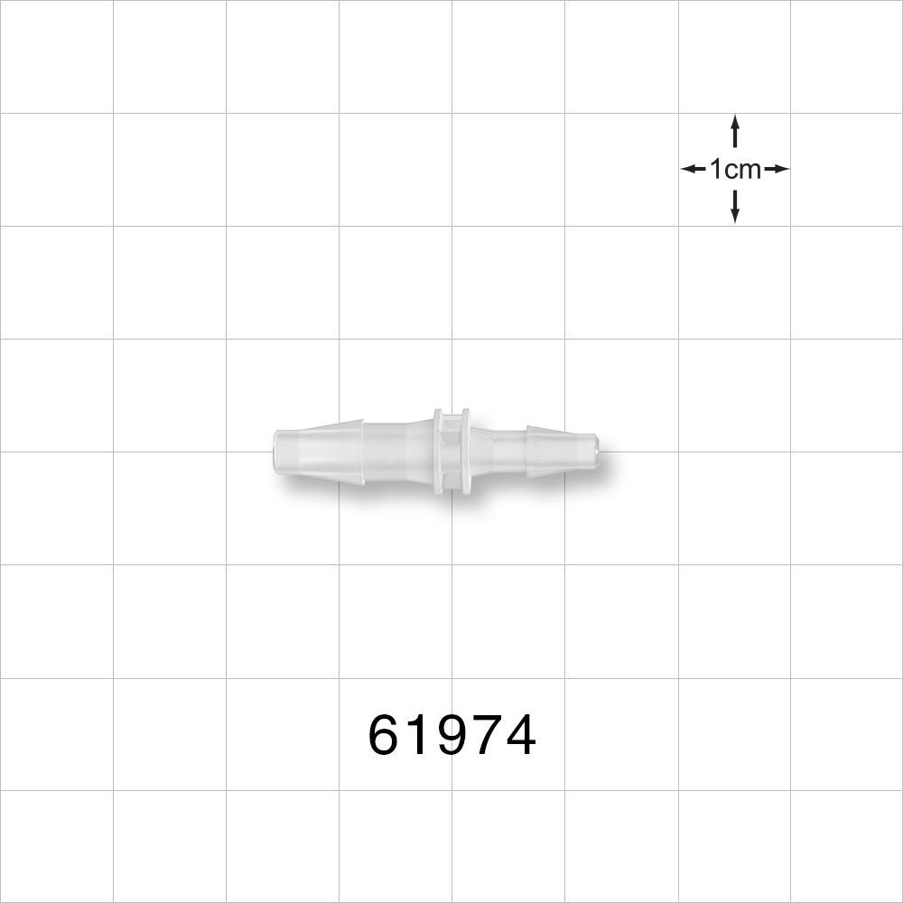 Straight Connector, Reducer, Barbed, Natural