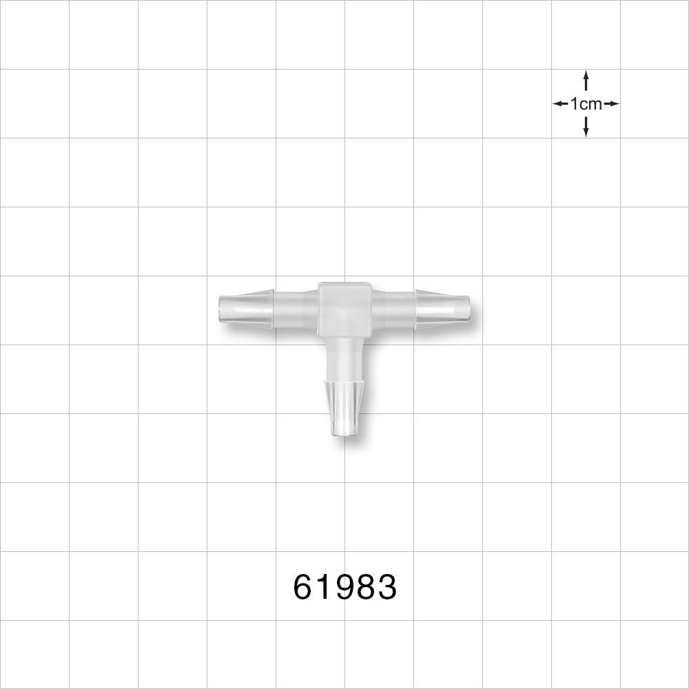 T Connector, Barbed, Natural