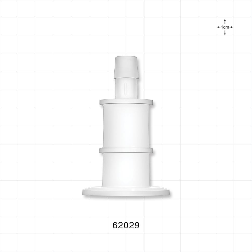 Sanitary Flange, Barbed, Natural