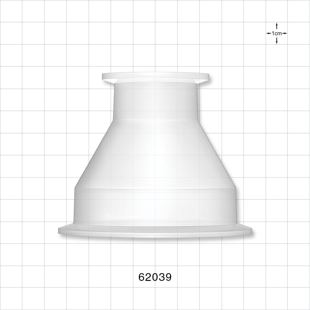 Sanitary Flange, Concentric Reducer, Natural