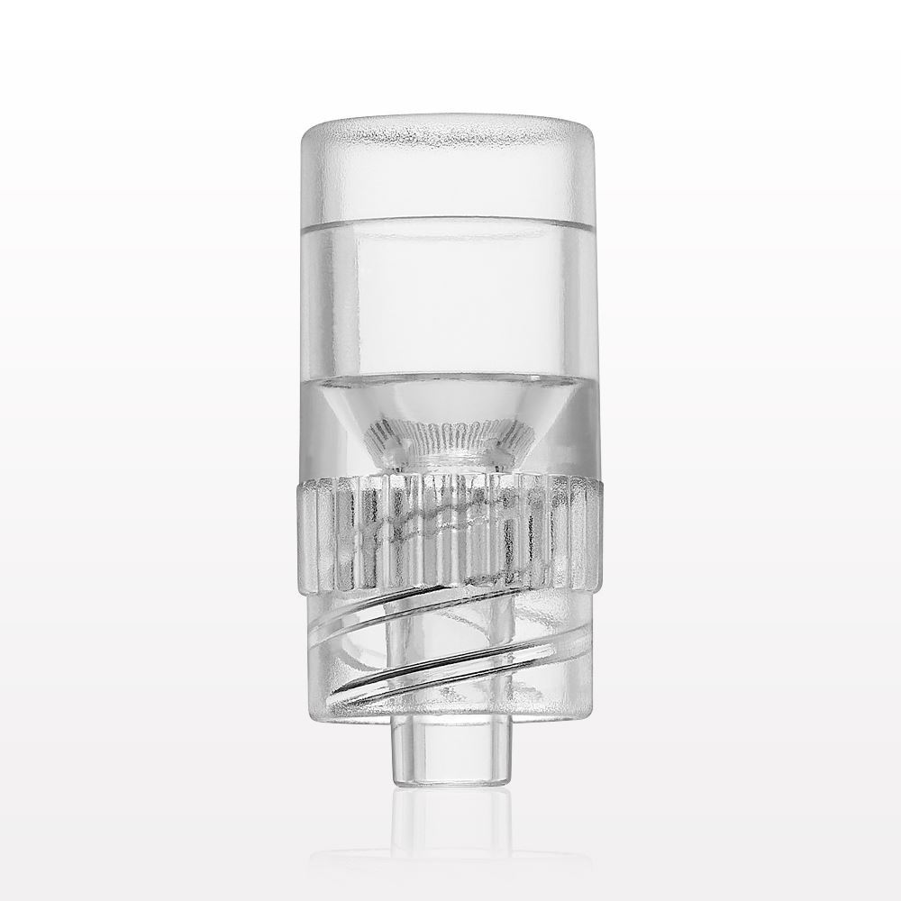 Male Luer Lock, Tubing Port, Clear