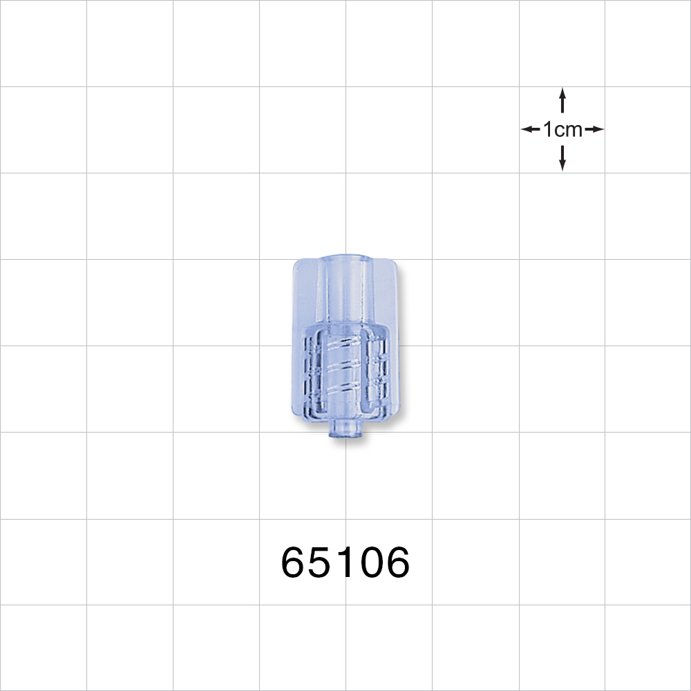 Male Luer Lock, Tubing Port, Clear