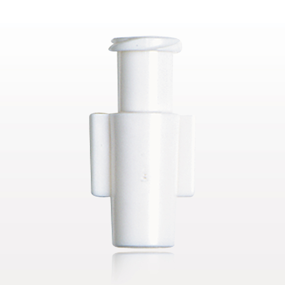 Female Luer Lock, Tubing Port, White