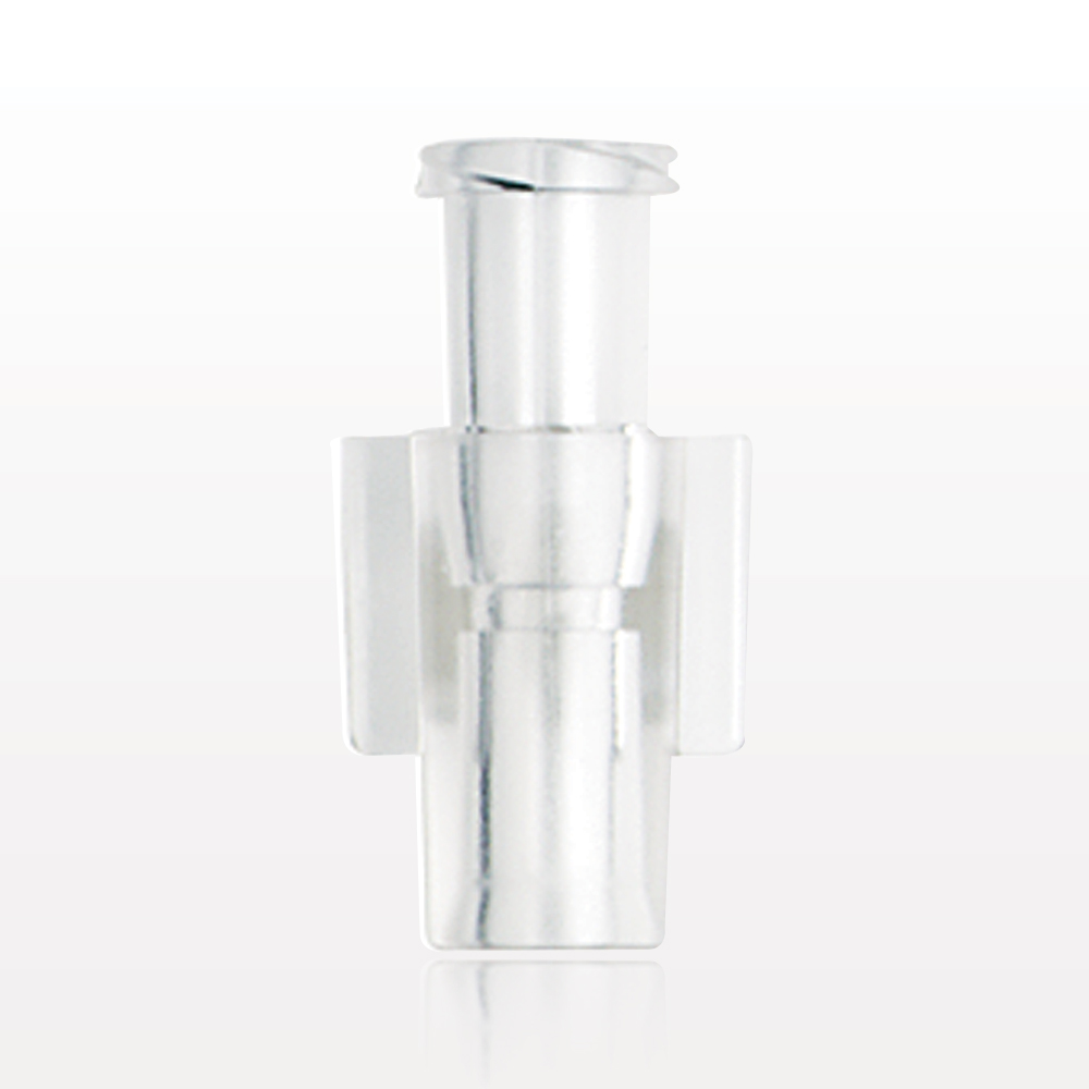 Female Luer Lock, Tubing Port, Clear