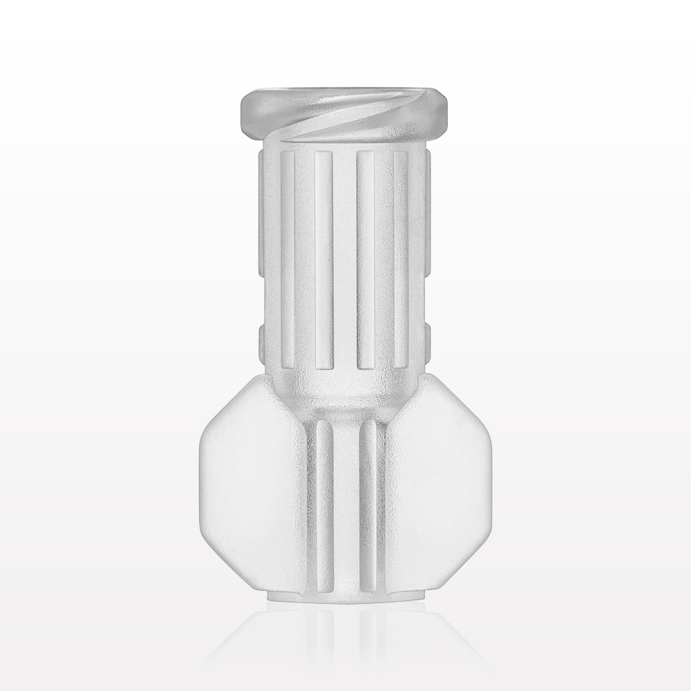 Female Luer Lock, Tubing Port, Clear