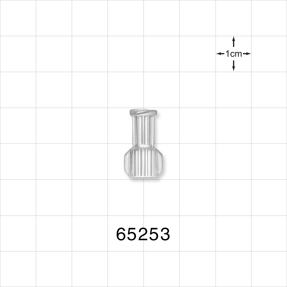 Female Luer Lock, Tubing Port, Clear