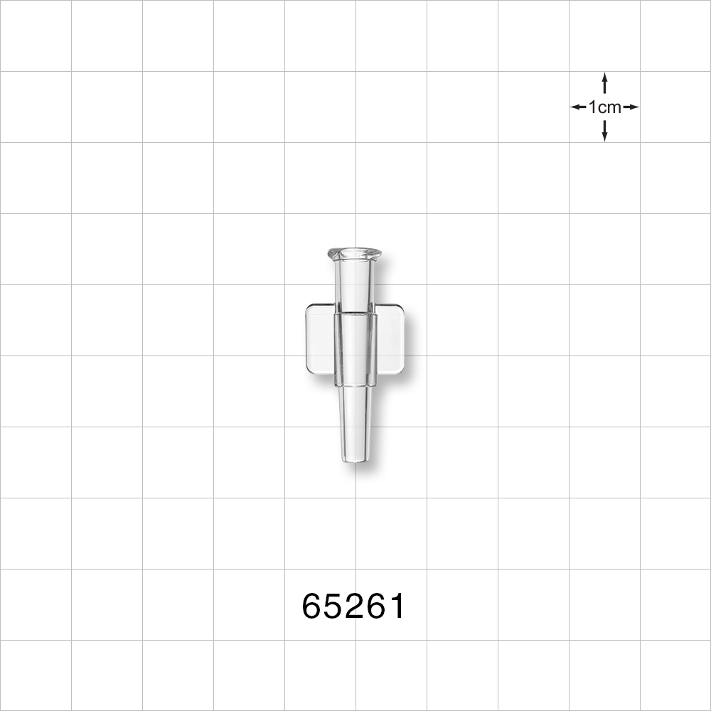 Female Luer Lock, Tubing Port, Clear