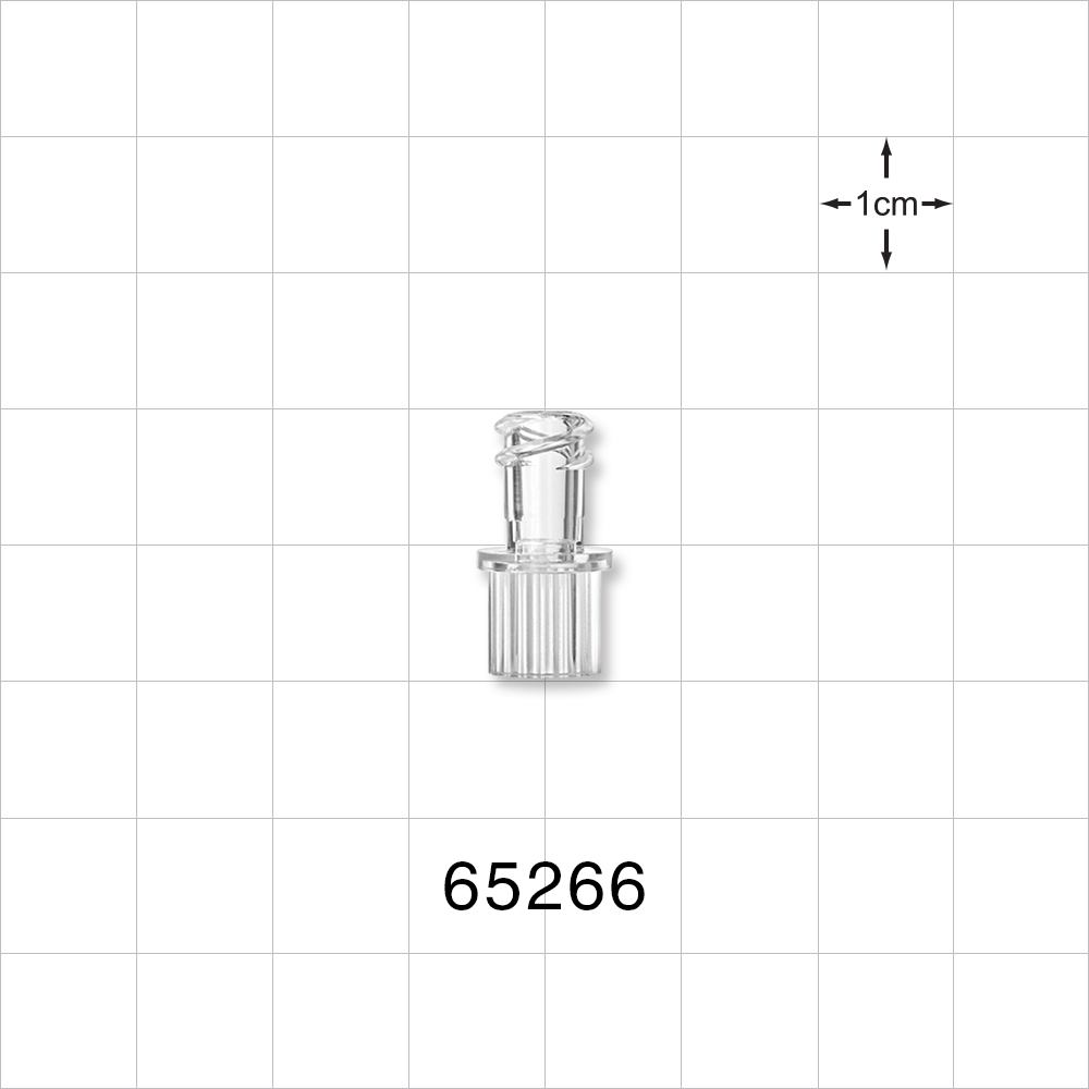 Female Luer Lock, Tubing Port, Clear