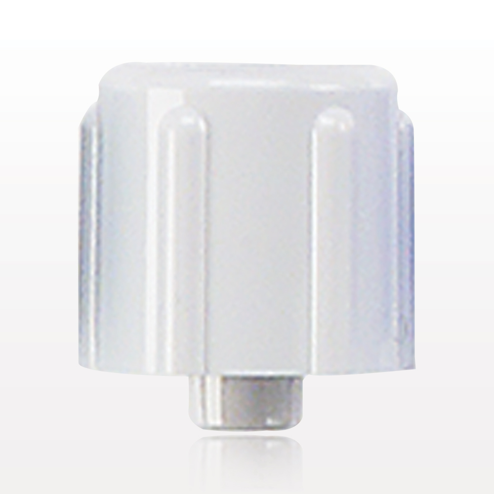Male Luer Cap, Vented, White