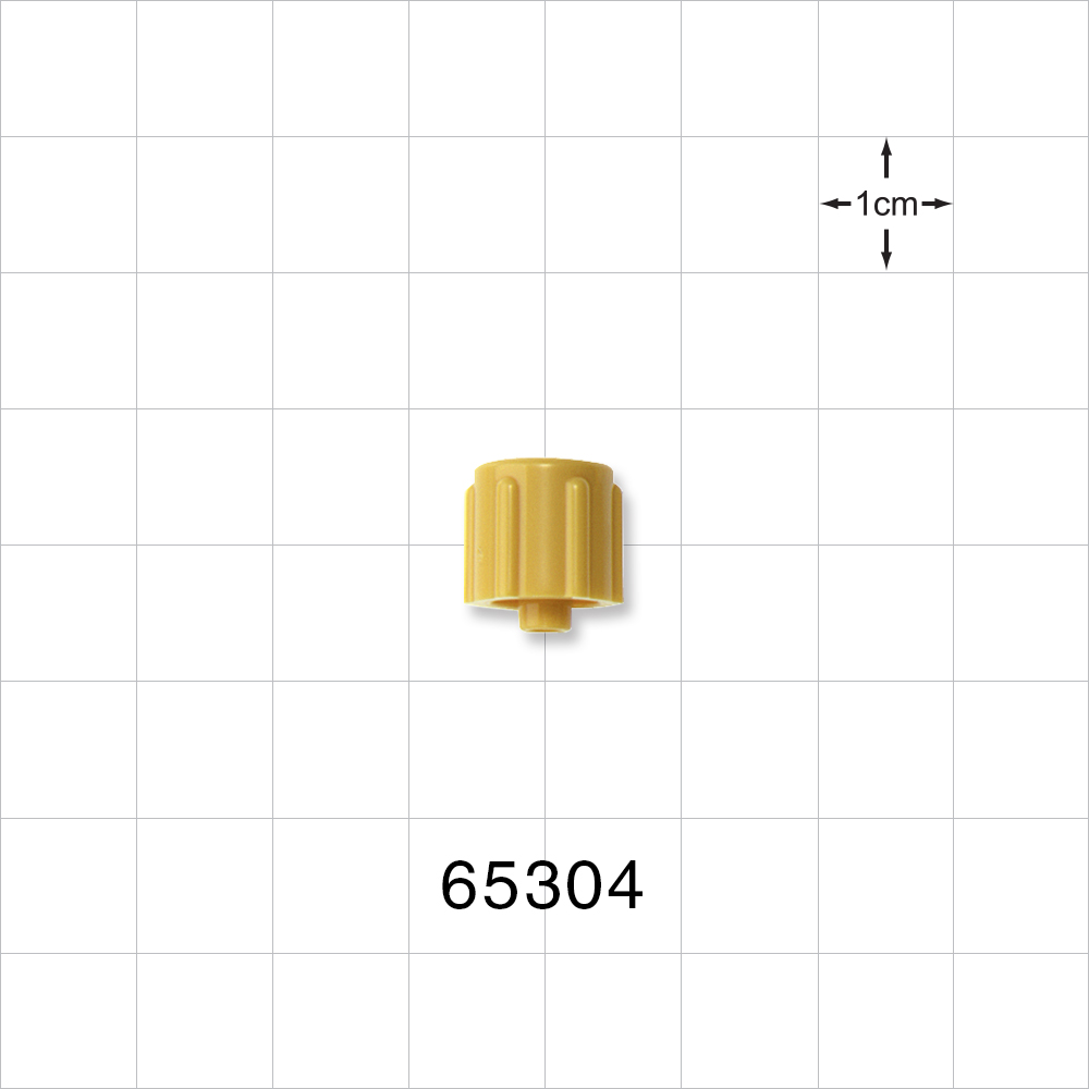 Male Luer Cap, Non-Vented, Yellow