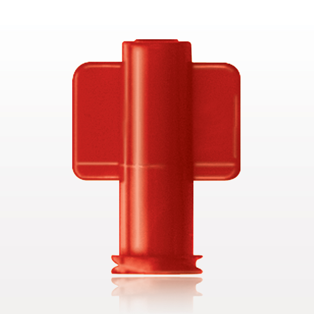 Female Luer Cap, Non-Vented, Red