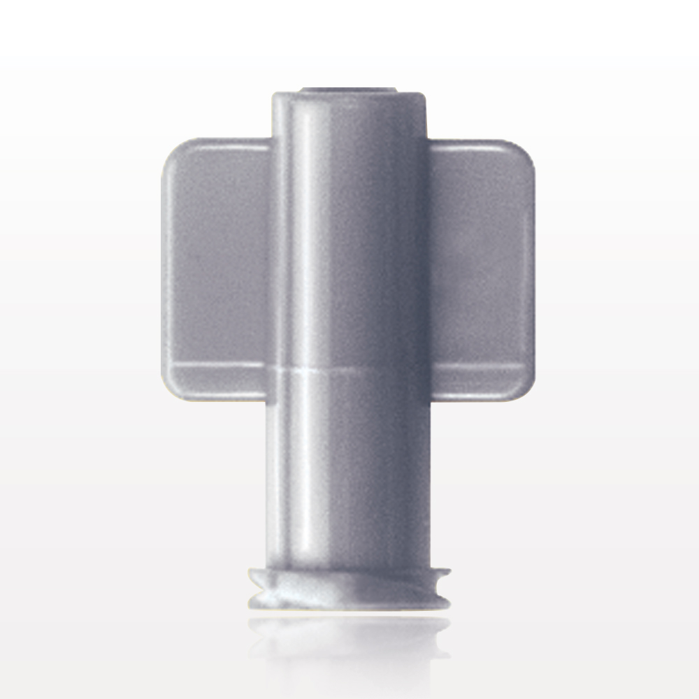 Female Luer Cap, Non-Vented, Gray