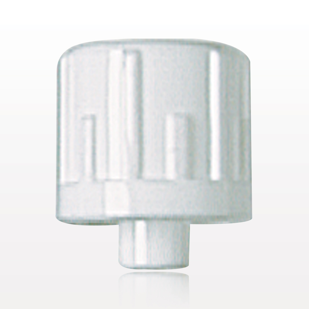 Male Luer Cap, Vented, White