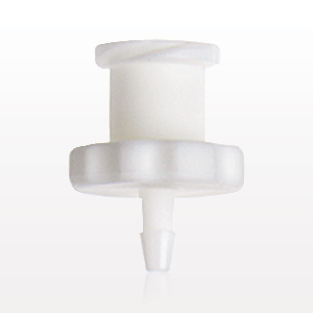 Female Luer Lock, Barbed, White