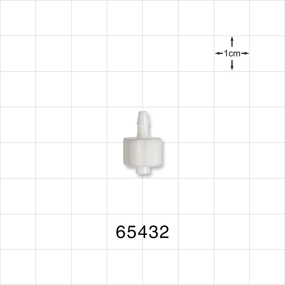Male Luer Lock, Barbed, White
