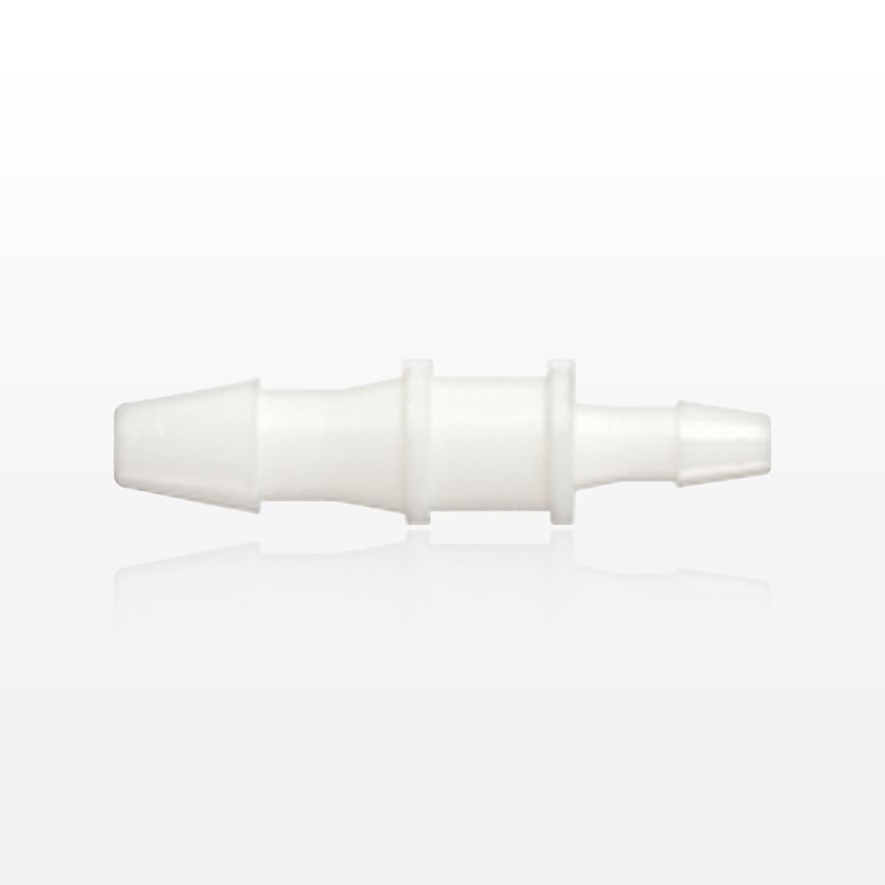 Straight Connector, White, Barbed Reducer