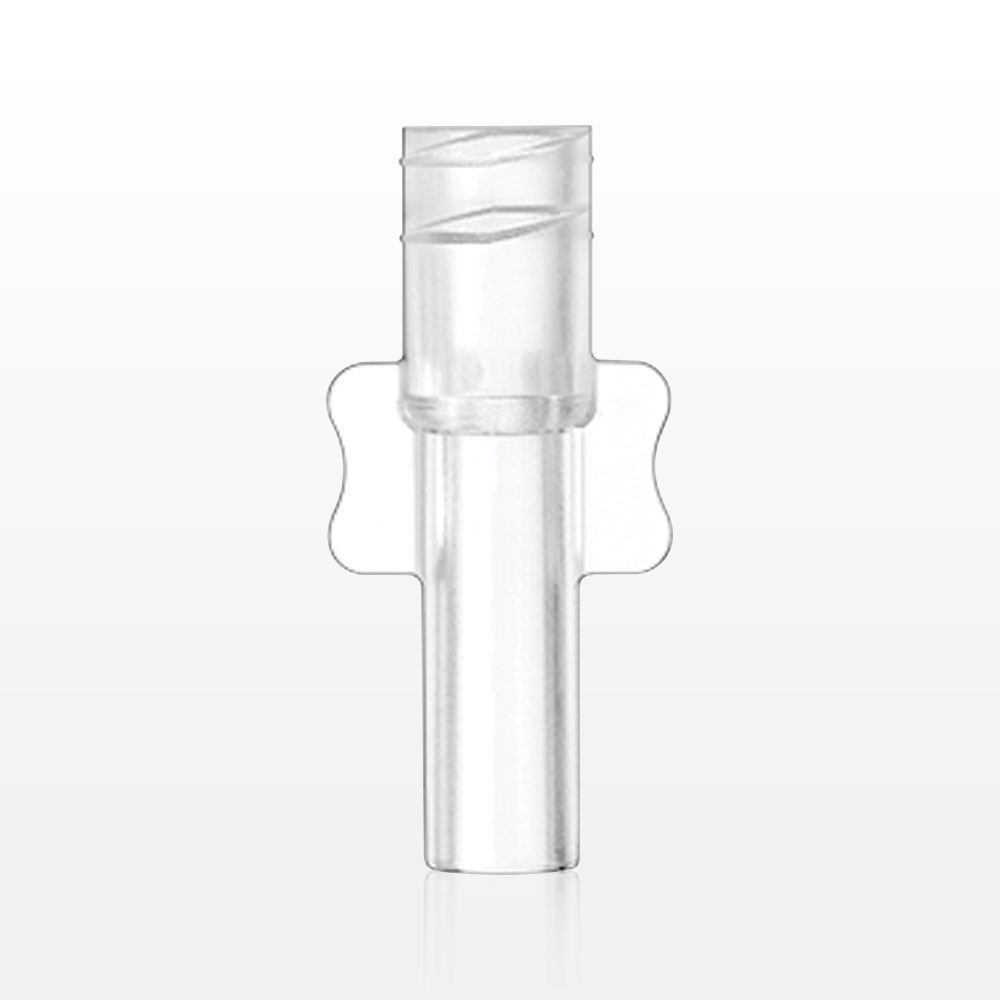 Female Luer Lock, Tubing Port, Clear