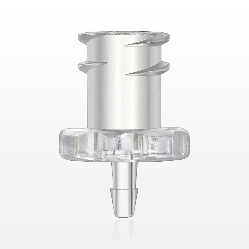 Female Luer Lock, Barbed, Clear