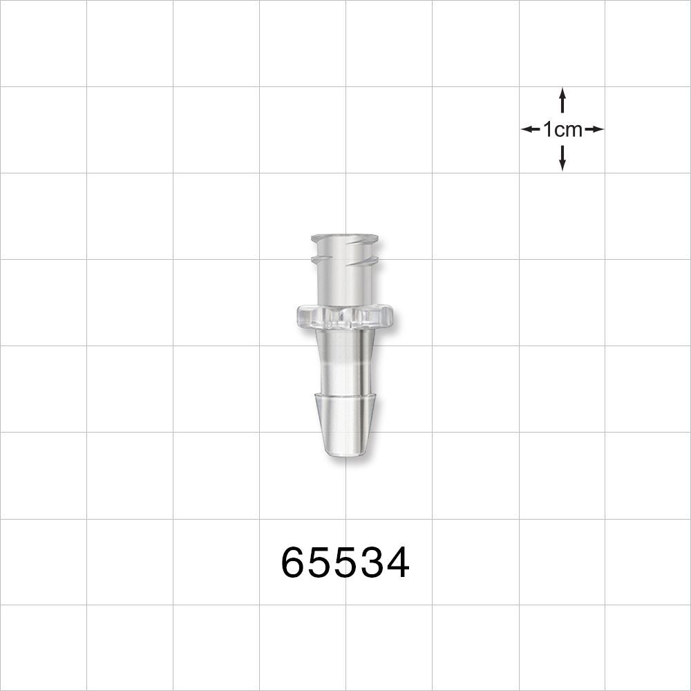 Female Luer Lock, Barbed, Clear