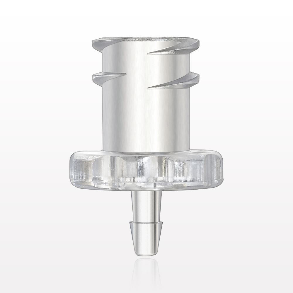 Female Luer Lock, Barbed, Clear