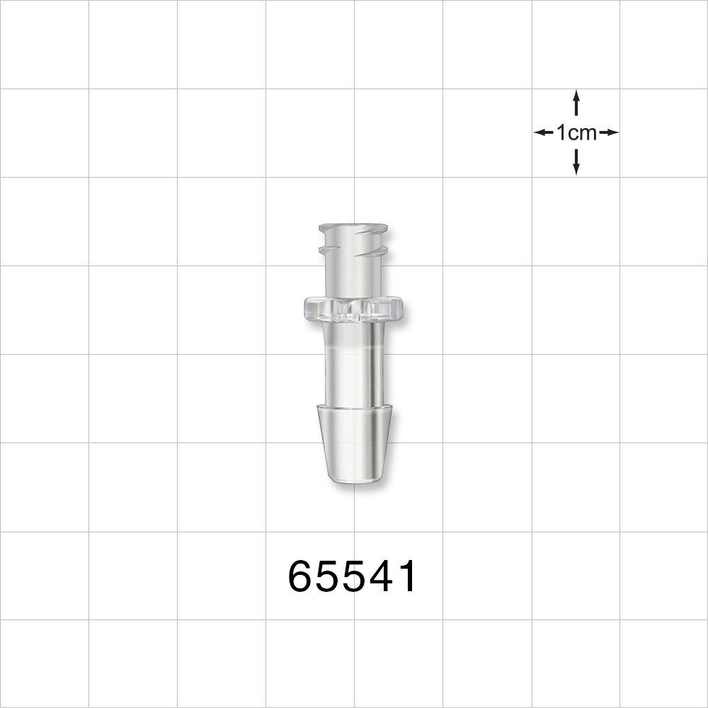 Female Luer Lock, Barbed, Clear