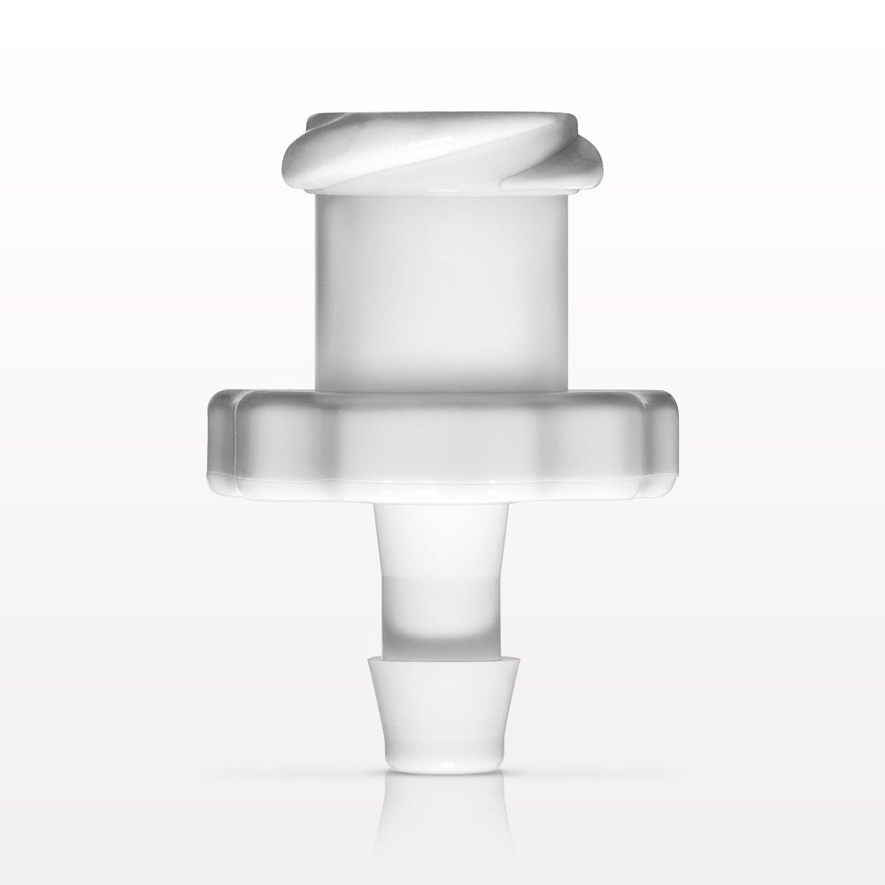Female Luer Lock, Barbed, White