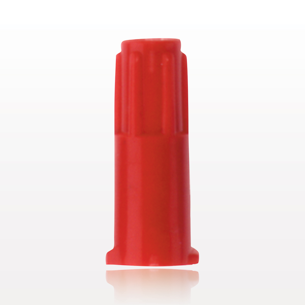 Female Luer Cap, Vented, Red