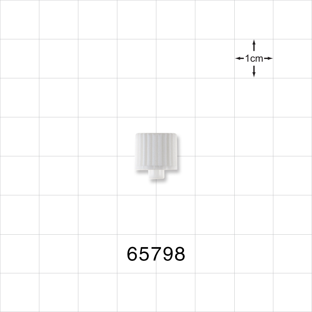 Male Luer Cap, Vented, White