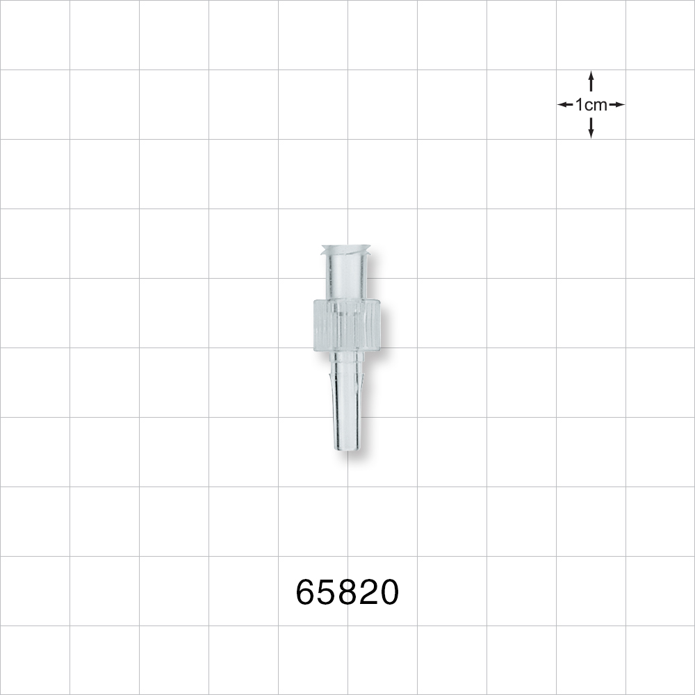 Female Luer Lock, Male Luer Slip, Clear