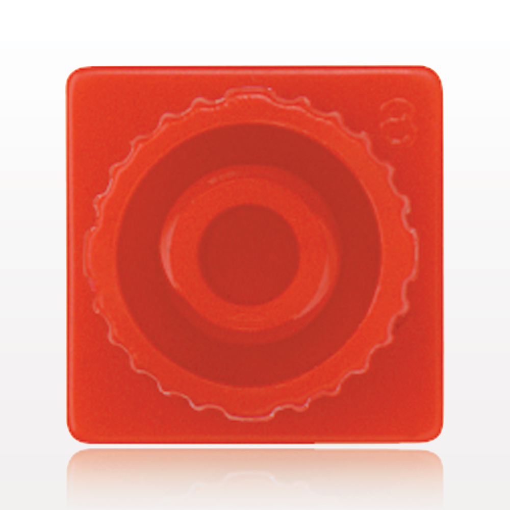 Male Luer Cap, Non-Vented, Red