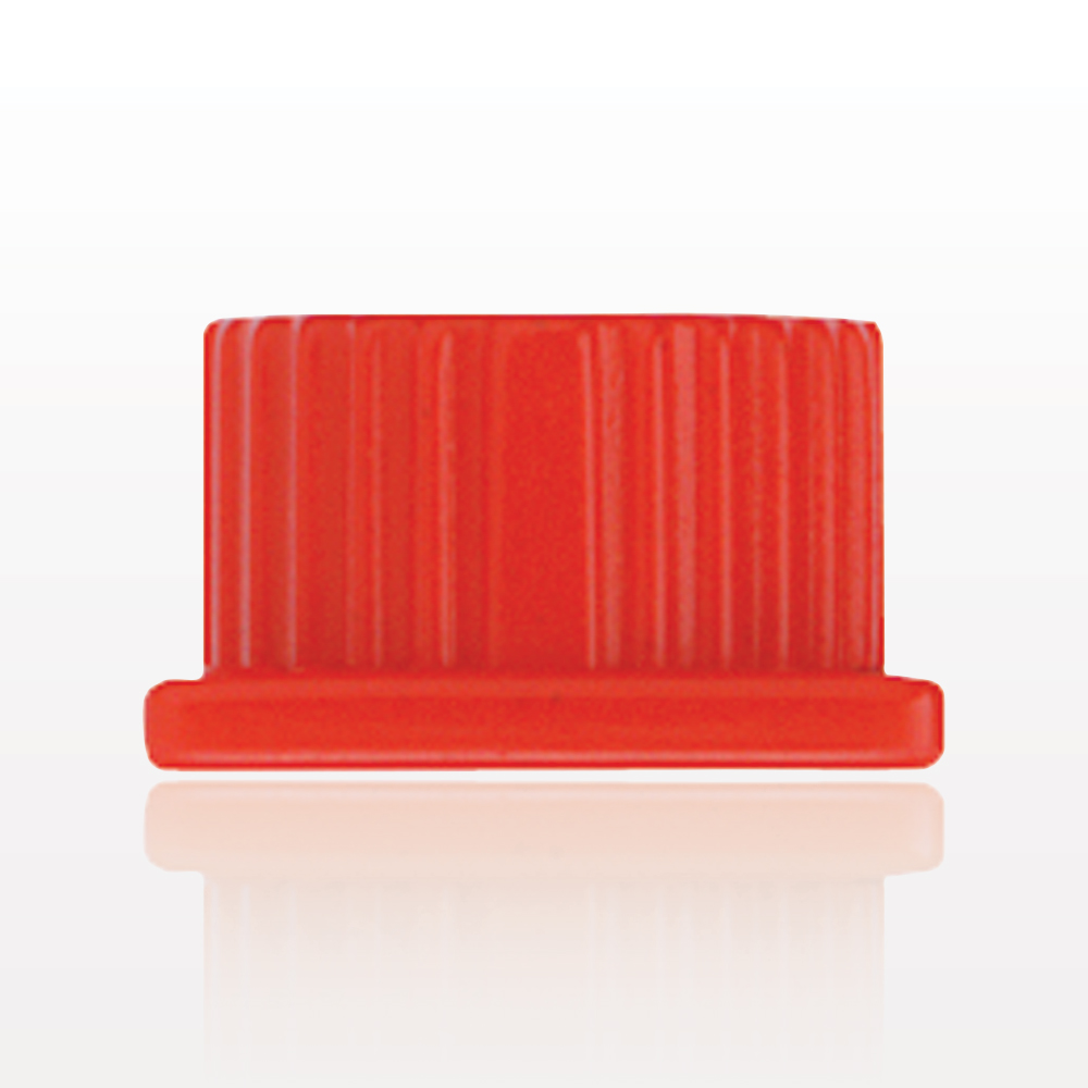 Male Luer Cap, Non-Vented, Red