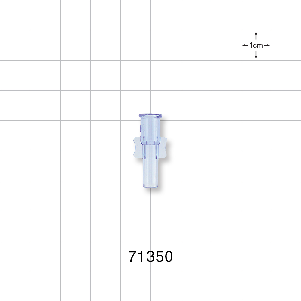 Female Luer Lock, Tubing Port, Clear