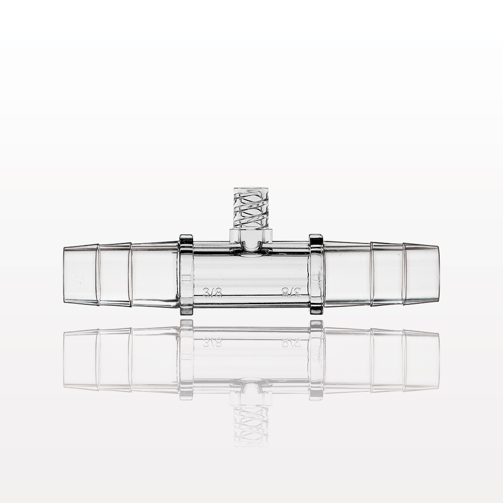 Straight Connector, Barbed, Female Luer Lock Side Port, Clear