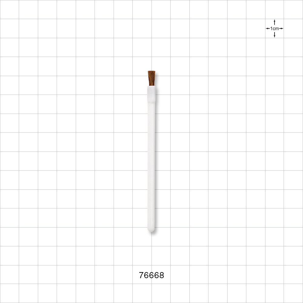 Lip Brush, Goat Hair, White Handle, 25/Bag