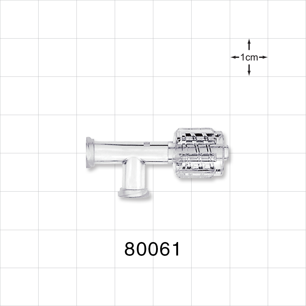 T Connector, Swivel Male Luer, 2 Female Luer Locks