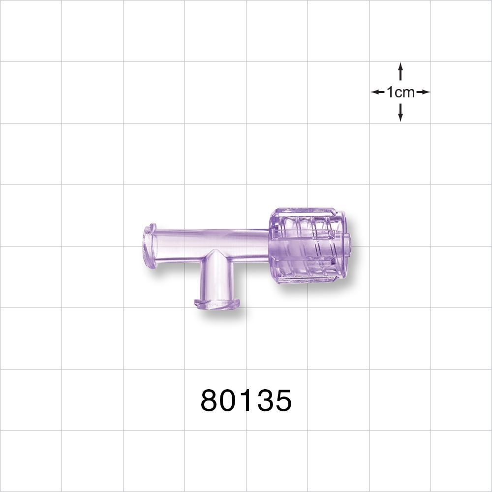 T Connector, Swivel Male Luer, 2 Female Luer Locks