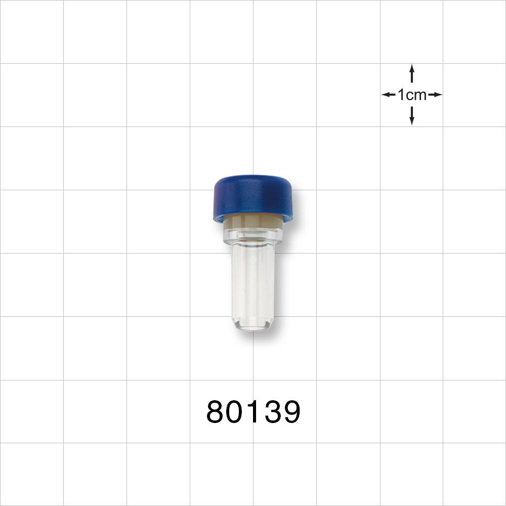 Injection Site Bag Port, Tubing Port, Blue