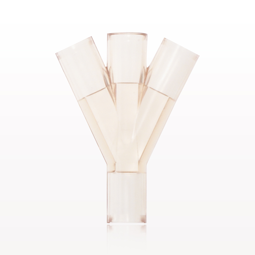 Y Connector, 4-Way, Tubing Ports, Natural