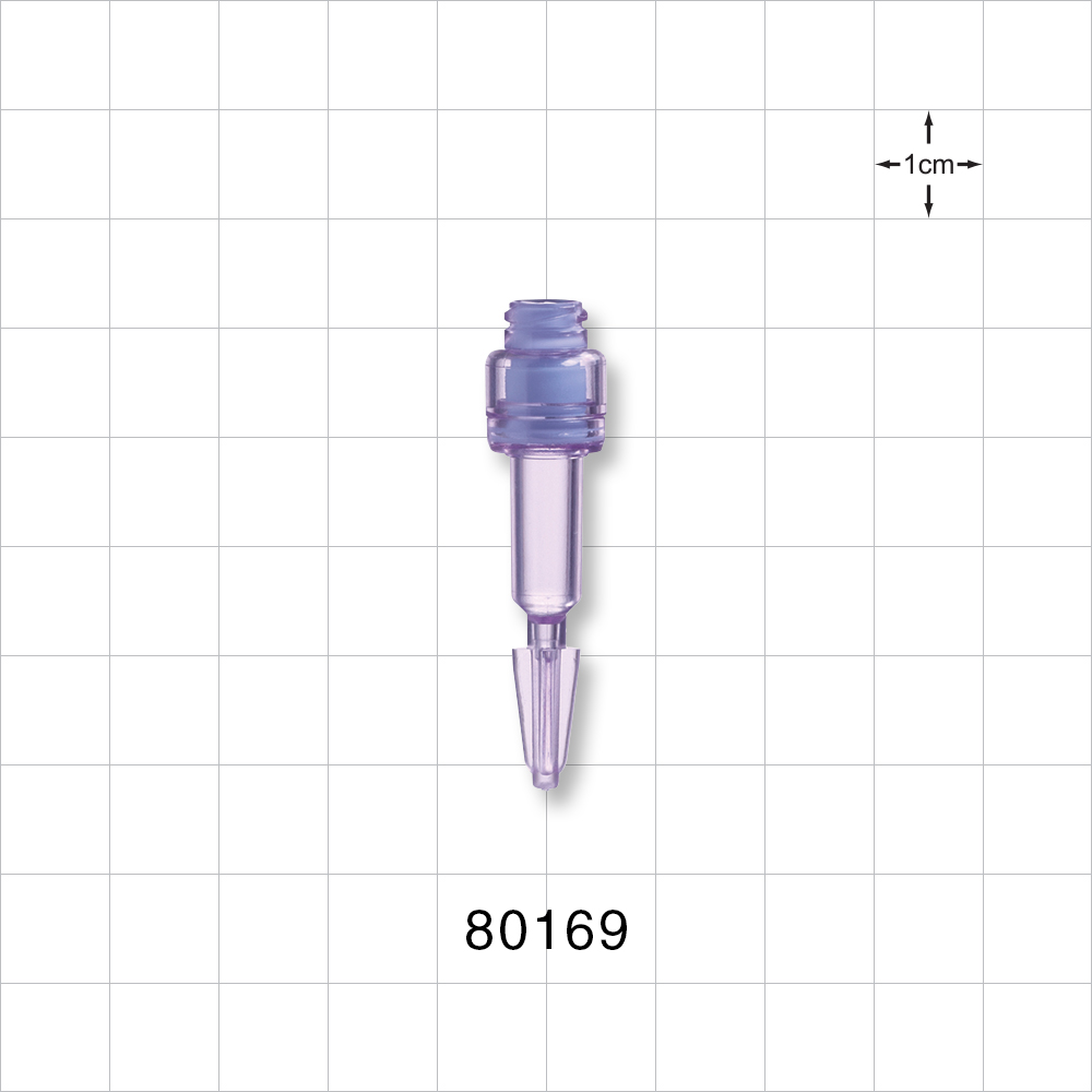 Needleless Injection Site, Swabbable with Break Off Tip;