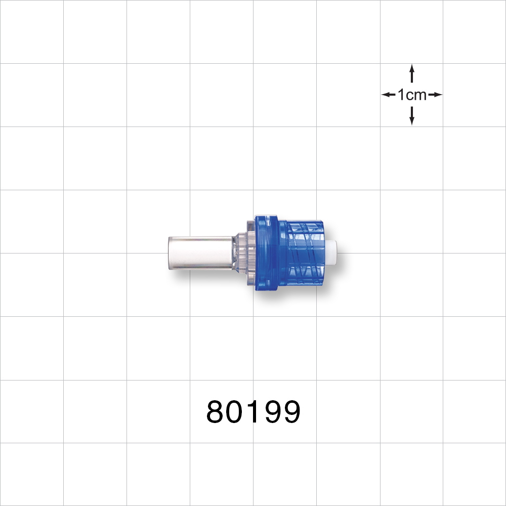 Check Valve, Tubing Port Inlet, Male Luer Lock Outlet